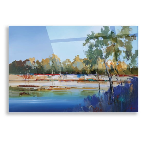 Epic Art 'Late Night, The Murray 2' by Craig Trewin Penny, Acrylic Glass Wall Art, 16"x12"