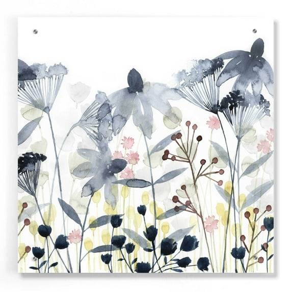 Epic Art 'Layered Gardens II' by Grace Popp, Acrylic Wall Glass, 24"x24"