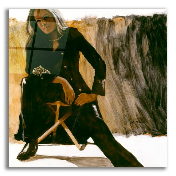 Epic Art 'Leathers' by J. E. Knauf, Acrylic Glass Wall Art, 12"x12"