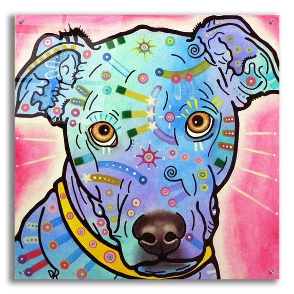 Epic Art 'Leer' by Dean Russo, Acrylic Glass Wall Art, 36"x36"