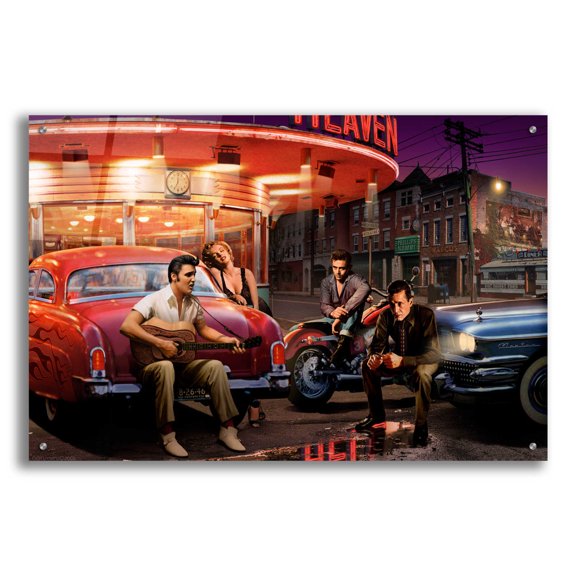 Epic Art 'Leg XRoads' by Chris Consani, Acrylic Glass Wall Art, 36"x24"
