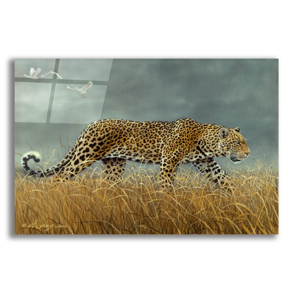 Epic Art 'Leopard 2' by Harro Maass, Acrylic Glass Wall Art, 16"x12"