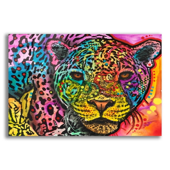 Epic Art 'Leopard Spots' by Dean Russo, Acrylic Glass Wall Art, 16"x12"
