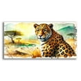 Epic Art 'Leopard Watercolor' by Rey Klimt Acrylic Glass Wall Art, 24 ...