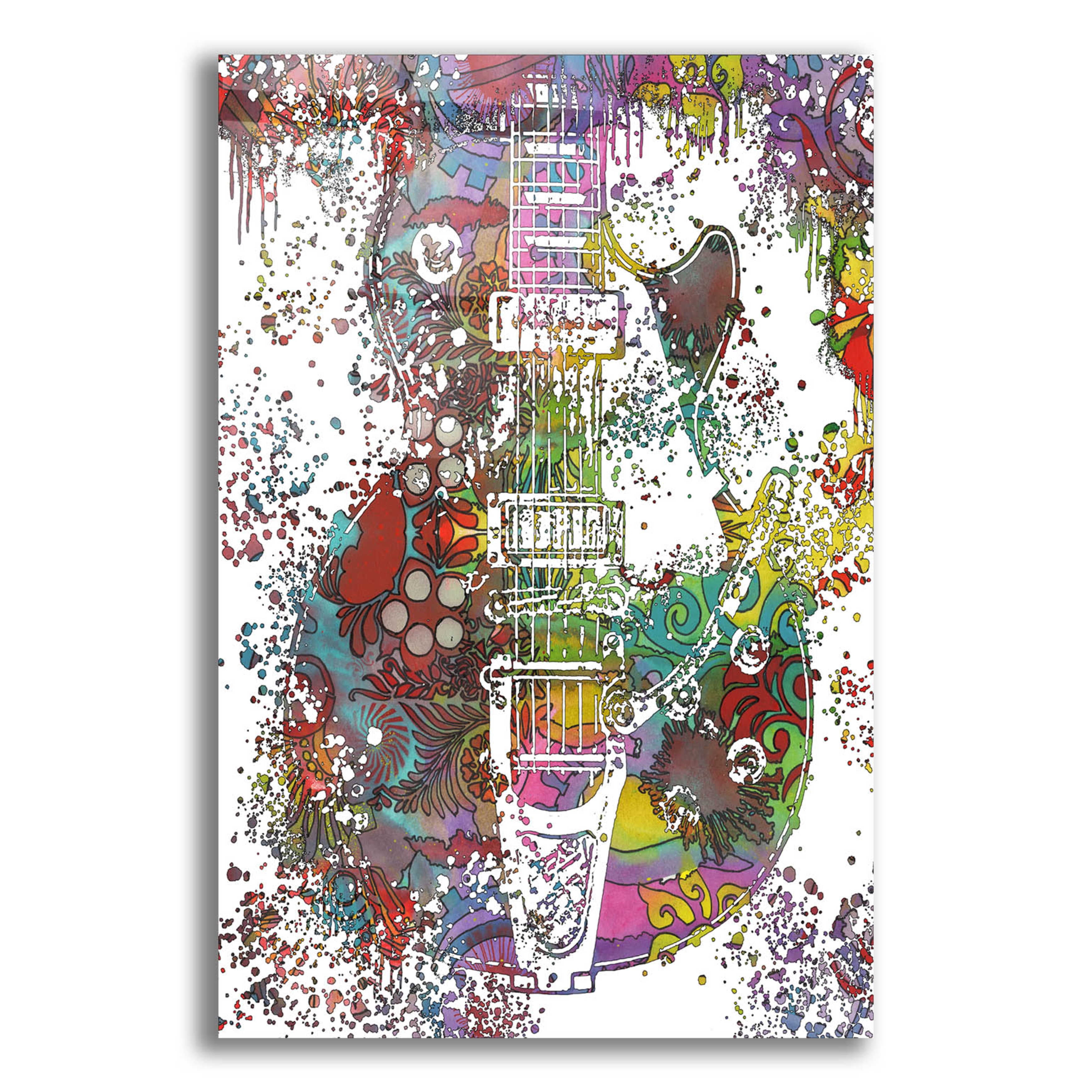 Epic Art 'Les Paul Whammy' by Dean Russo, Acrylic Glass Wall Art, 12"x16"