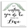 thumbnail image 1 of Epic Art 'Let Everything You Do Be Done in Love' by Cindy Jacobs, Acrylic Glass Wall Art, 12"x12", 1 of 8