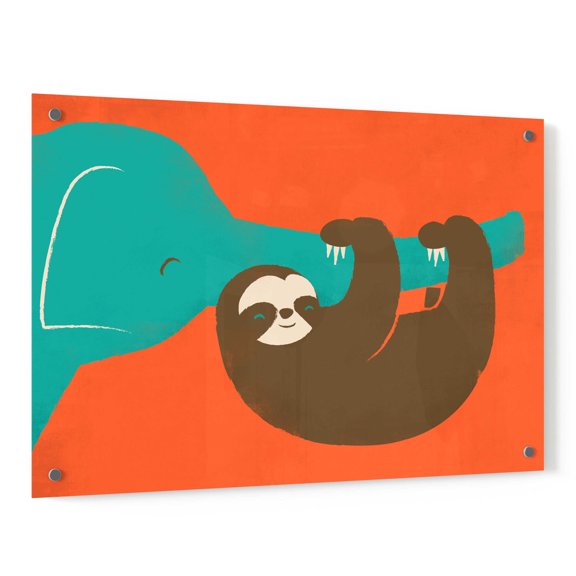 Epic Art 'Let's Hang' by Jay Fleck, Acrylic Glass Wall Art, 36"x24"