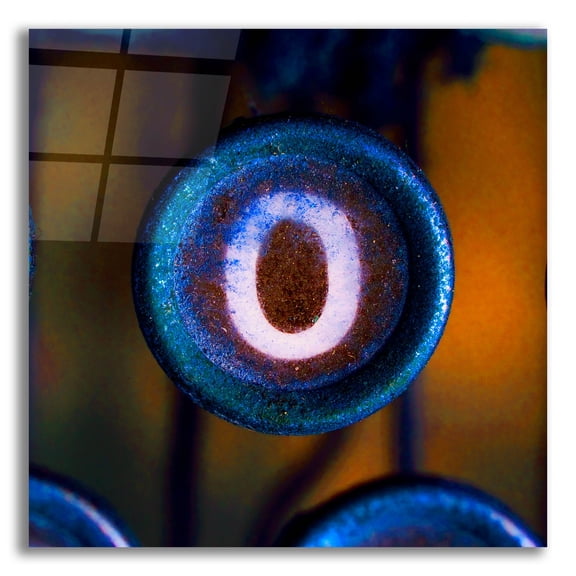 Epic Art 'Letter O of Typewriter 'LOVE'' by Tom Quartermaine, Acrylic Glass Wall Art, 12"x12"