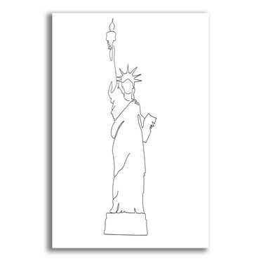 Epic Art 'Liberty' by Sabrina Balbuena, Acrylic Glass Wall Art, 12"x16"