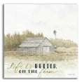 thumbnail image 1 of Epic Art 'Life is Better on the Farm' by Cindy Jacobs, Acrylic Glass Wall Art, 12"x12", 1 of 8