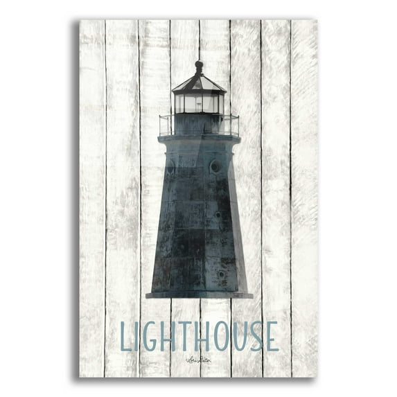 Epic Art 'Lighthouse' by Lori Deiter Acrylic Glass Wall Art, 16"x24"