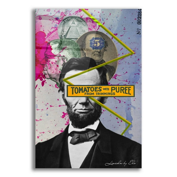 Epic Art 'Lincoln' by Elo Marc, Acrylic Glass Wall Art, 12"x16"