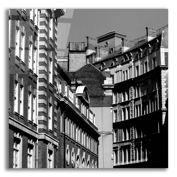 Epic Art 'London Street' by Tom Quartermaine, Acrylic Glass Wall Art, 12"x12"
