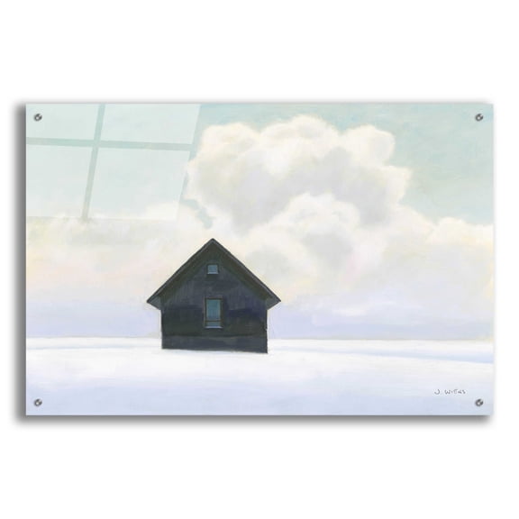 Epic Art 'Lonely Winter Landscape I' by James Wiens, Acrylic Glass Wall Art, 36"x24"