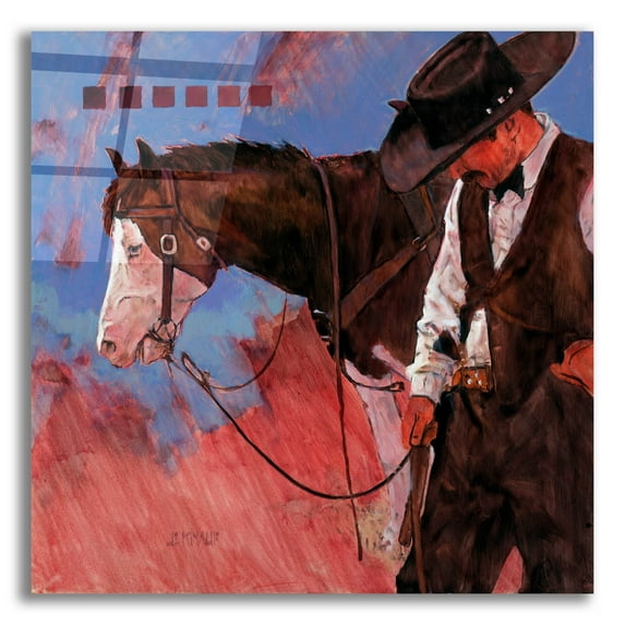 Epic Art 'Lookin For Girls' by J. E. Knauf, Acrylic Glass Wall Art, 12"x12"