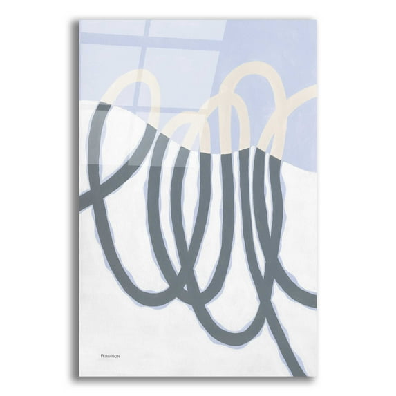 Epic Art 'Loops I' by Kathy Ferguson, Acrylic Glass Wall Art, 12"x16"