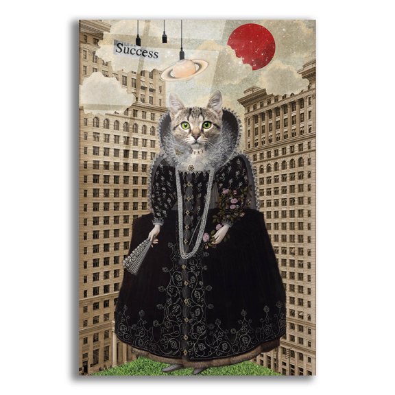 Epic Art 'Lost in The City' by Elo Marc, Acrylic Glass Wall Art, 12"x16"