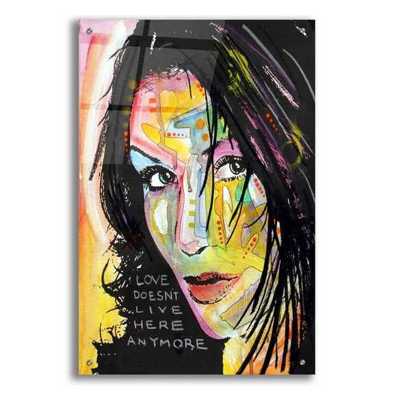 Epic Art 'Love Doesn't Live Here' by Dean Russo, Acrylic Glass Wall Art, 24"x36"