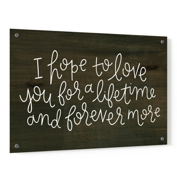 Epic Art 'Love For a Lifetime' by Jaxn Blvd, Acrylic Glass Wall Art, 36"x24"