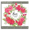 thumbnail image 1 of Epic Art 'Love Gathers Here Flower Crown' by Cindy Jacobs, Acrylic Glass Wall Art, 24"x24", 1 of 8
