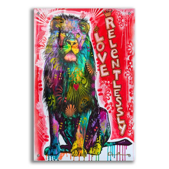 Epic Art 'Love Relentlessly' by Dean Russo, Acrylic Glass Wall Art, 24"x36"