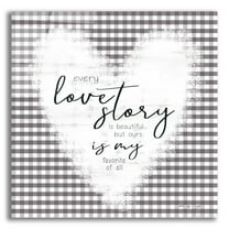 Epic Art 'Love Story' by Cindy Jacobs, Acrylic Glass Wall Art, 12"x12"