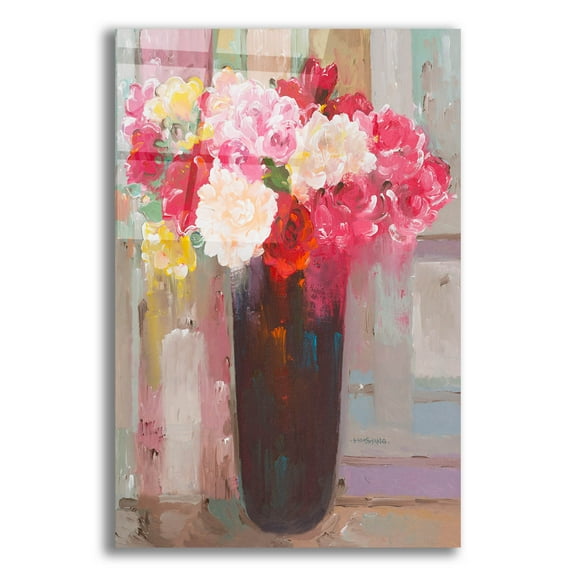 Epic Art 'Love in Bloom' by Hooshang Khorasani, Acrylic Glass Wall Art, 12"x16"