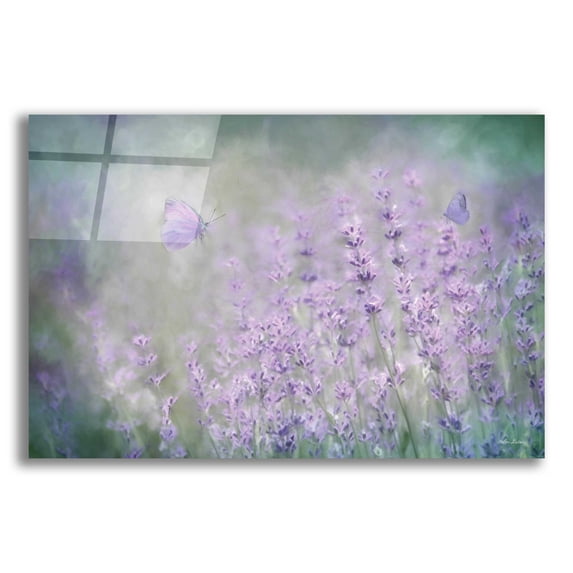 Epic Art 'Lovely Lavender' by Lori Deiter Acrylic Glass Wall Art, 24"x16"