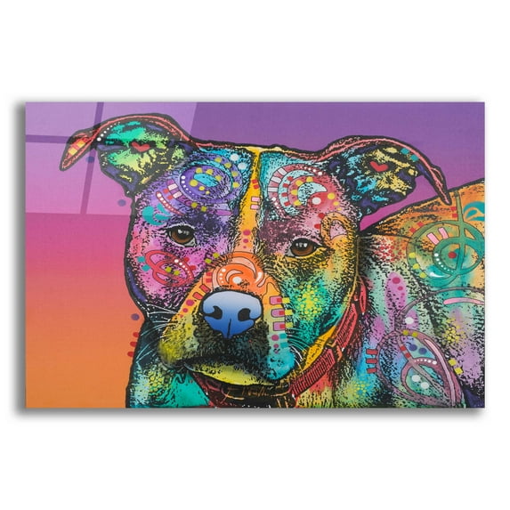 Epic Art 'Lulu' by Dean Russo, Acrylic Glass Wall Art, 24"x16"