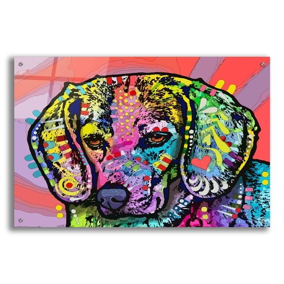 Epic Art 'Magic Beagle' by Dean Russo Studios, Acrylic Glass Wall Art, 36"x24"