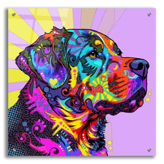 Epic Art 'Majestic' by Dean Russo Acrylic Glass Wall Art, 24" x 24"