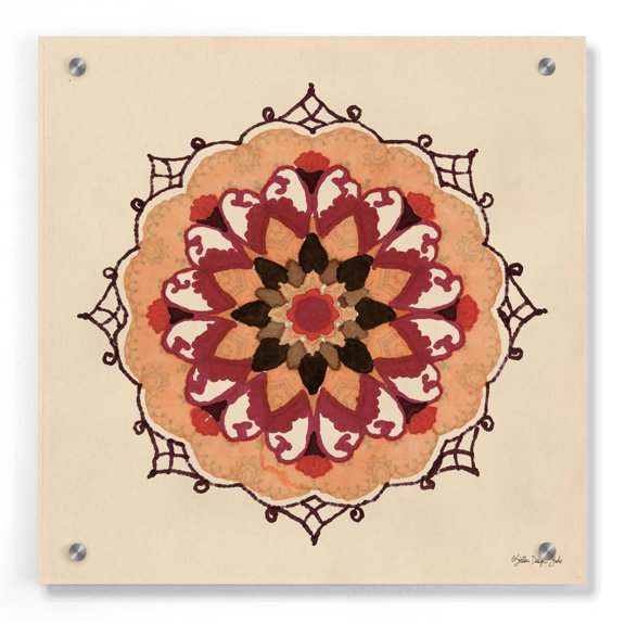 Epic Art 'Mandala 1' by Stellar Design Studio, Acrylic Glass Wall Art, 36"x36"