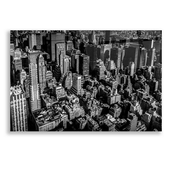 Epic Art 'Manhattan Rooftop View' by Nicklas Gustafsson Acrylic Glass Wall Art, 24"x16"