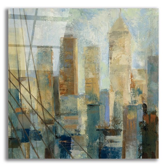 Epic Art 'Manhattan Sketches V' by Silvia Vassileva, Acrylic Glass Wall Art, 12"x12"