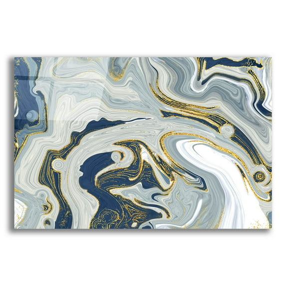 Epic Art 'Marble Heaven' by Delores Naskrent, Acrylic Glass Wall Art, 24"x16"