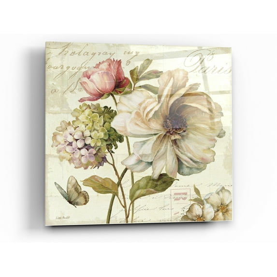 Epic Art 'Marche de Fleurs II' by Lisa Audit, Acrylic Glass Wall Art, 36"x36"