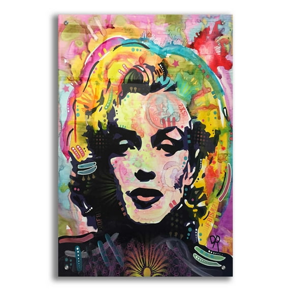 Epic Art 'Marilyn 2' by Dean Russo, Acrylic Glass Wall Art, 24"x36"