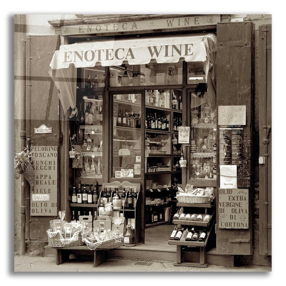 Epic Art 'Marketplace 33' by Alan Blaustein Acrylic Glass Wall Art, 12"x12"