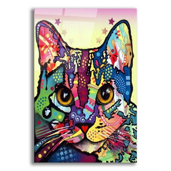 Epic Art 'Maya Cat' by Dean Russo, Acrylic Glass Wall Art, 12"x16"