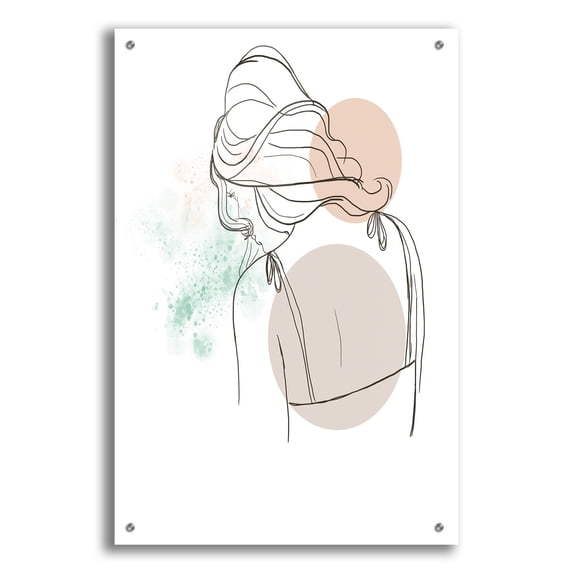 Epic Art 'Meditating Woman' by Sabrina Balbuena, Acrylic Glass Wall Art, 24"x36"