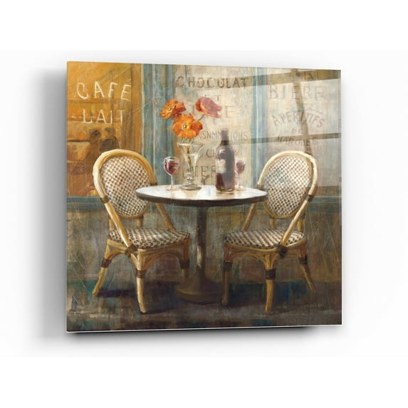 Epic Art 'Meet Me at Le Cafe I' by Danhui Nai, Acrylic Glass Wall Art, 36"x36"