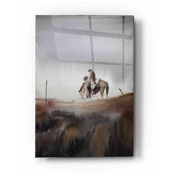 Epic Art 'Melancholy' by Oscar Alvarez Pardo, Acrylic Glass Wall Art, 12"x16"