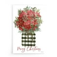 thumbnail image 1 of Epic Art 'Merry Christmas Poinsettia' by Cindy Jacobs, Acrylic Glass Wall Art, 16"x24", 1 of 3