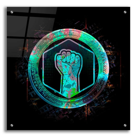 Epic Art 'Metahero Crypto' by Epic Art Portfolio, Acrylic Glass Wall Art, 24"x24"