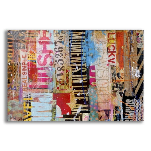 Epic Art 'Metro Mix 21 I' by Erin Ashley, Acrylic Glass Wall Art, 36"x24"
