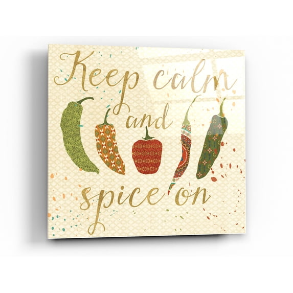 Epic Art 'Mexican Fiesta VI' by Veronique Charron, Acrylic Glass Wall Art, 36"x36"