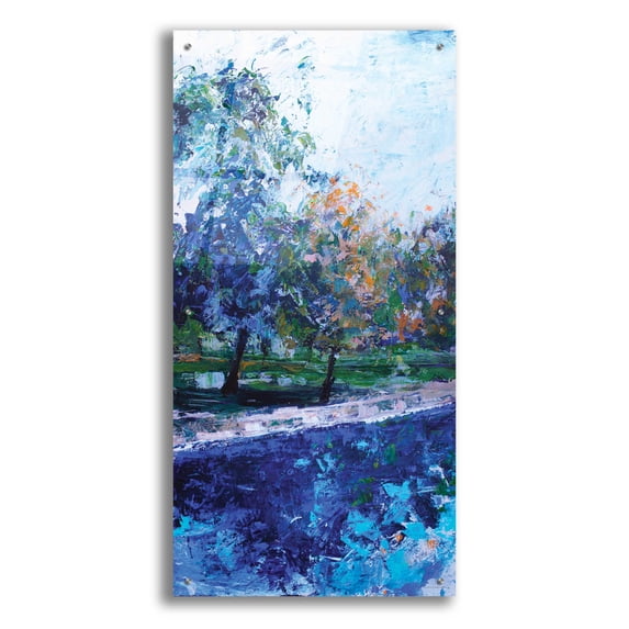 Epic Art 'Mile River 1' by Kamdon Kreations, Acrylic Glass Wall Art, 24"x48"
