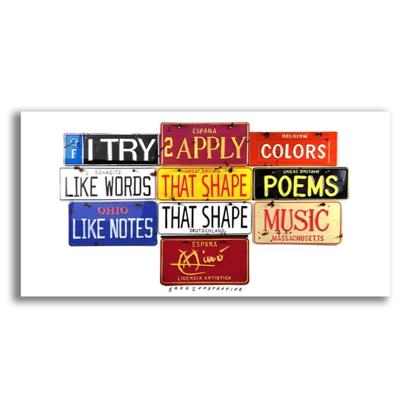 Epic Art 'Miro Colors' by Gregory Constantine, Acrylic Glass Wall Art, 24"x12"