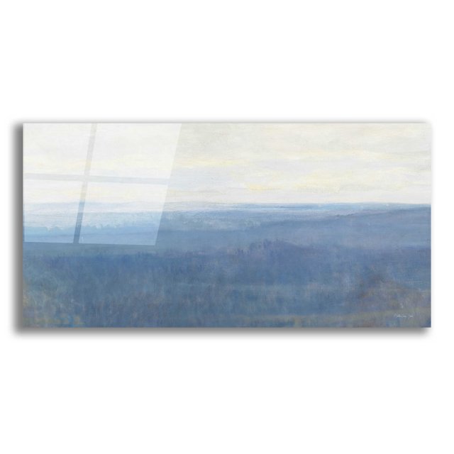 Epic Art 'Misty Overlook' by Stellar Design Studio, Acrylic Glass Wall Art, 24"x12"