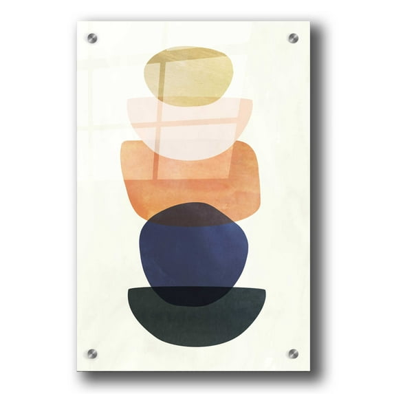 Epic Art 'Mod Pods II' by Grace Popp, Acrylic Wall Glass, 24"x36"